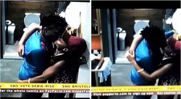 #BBNaija: Housemates, Marvis And Efe Share A Passionate Kiss - VIDEO